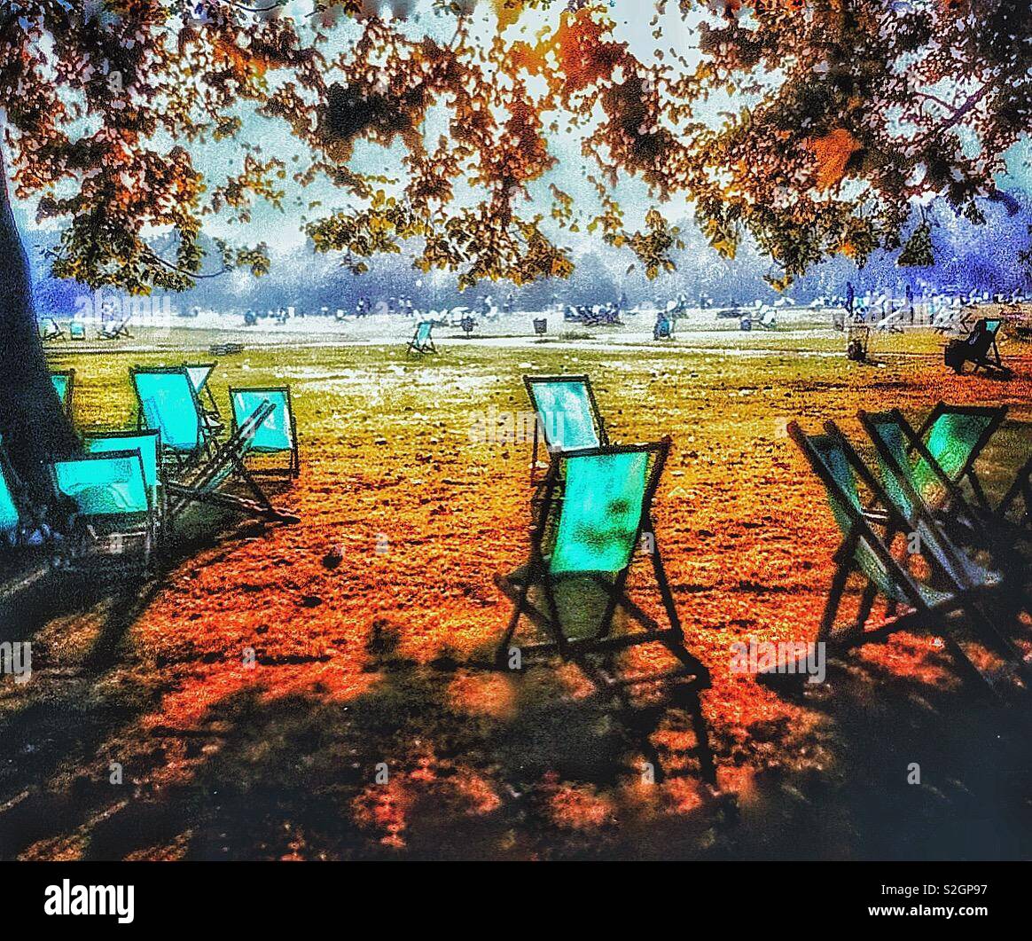 Spring time. In Hyde Park - Smartphone Captured Stock Image