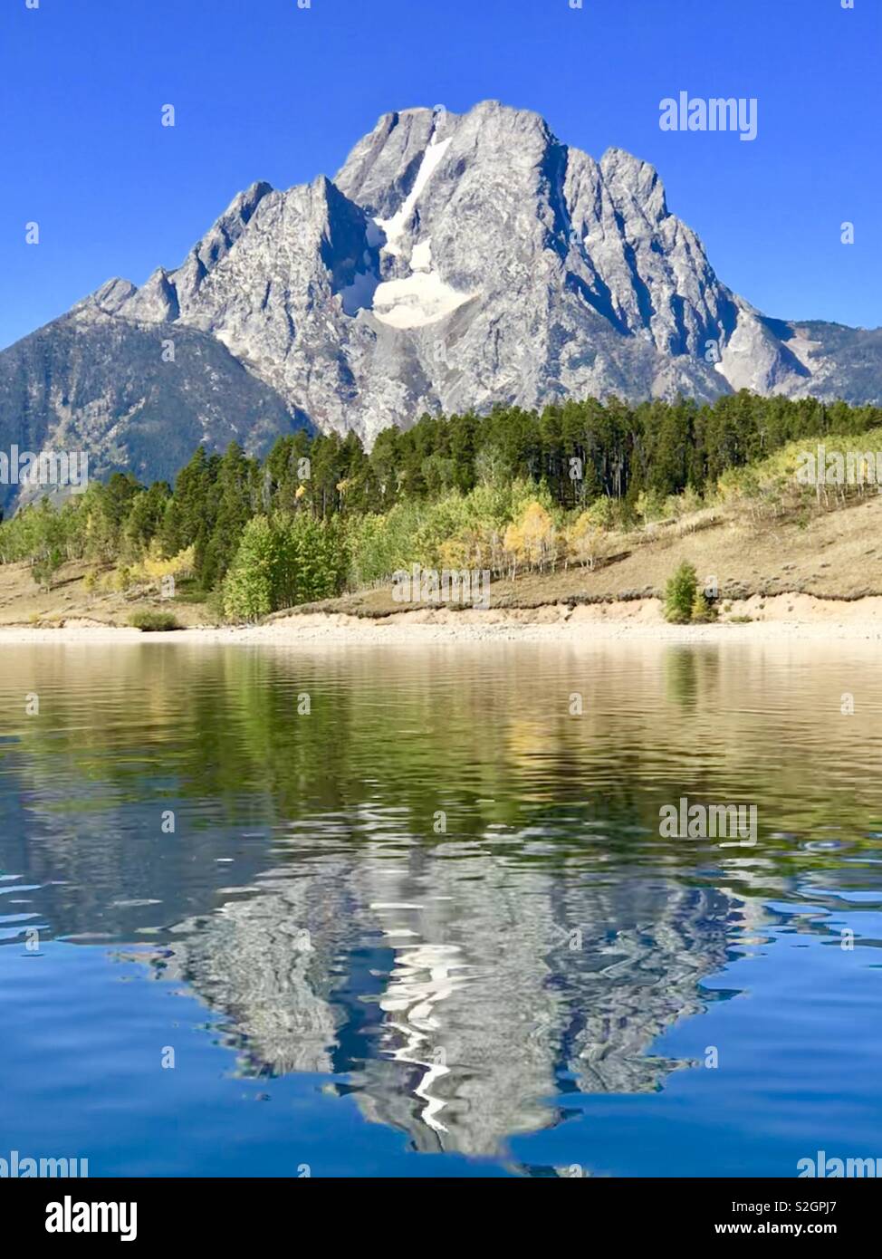 Jackson Lake - Grand Tetons, Wyoming Stock Photo - Alamy