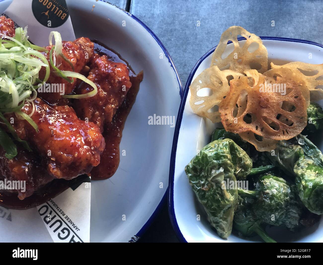 Food in a Korean restaurant Stock Photo - Alamy