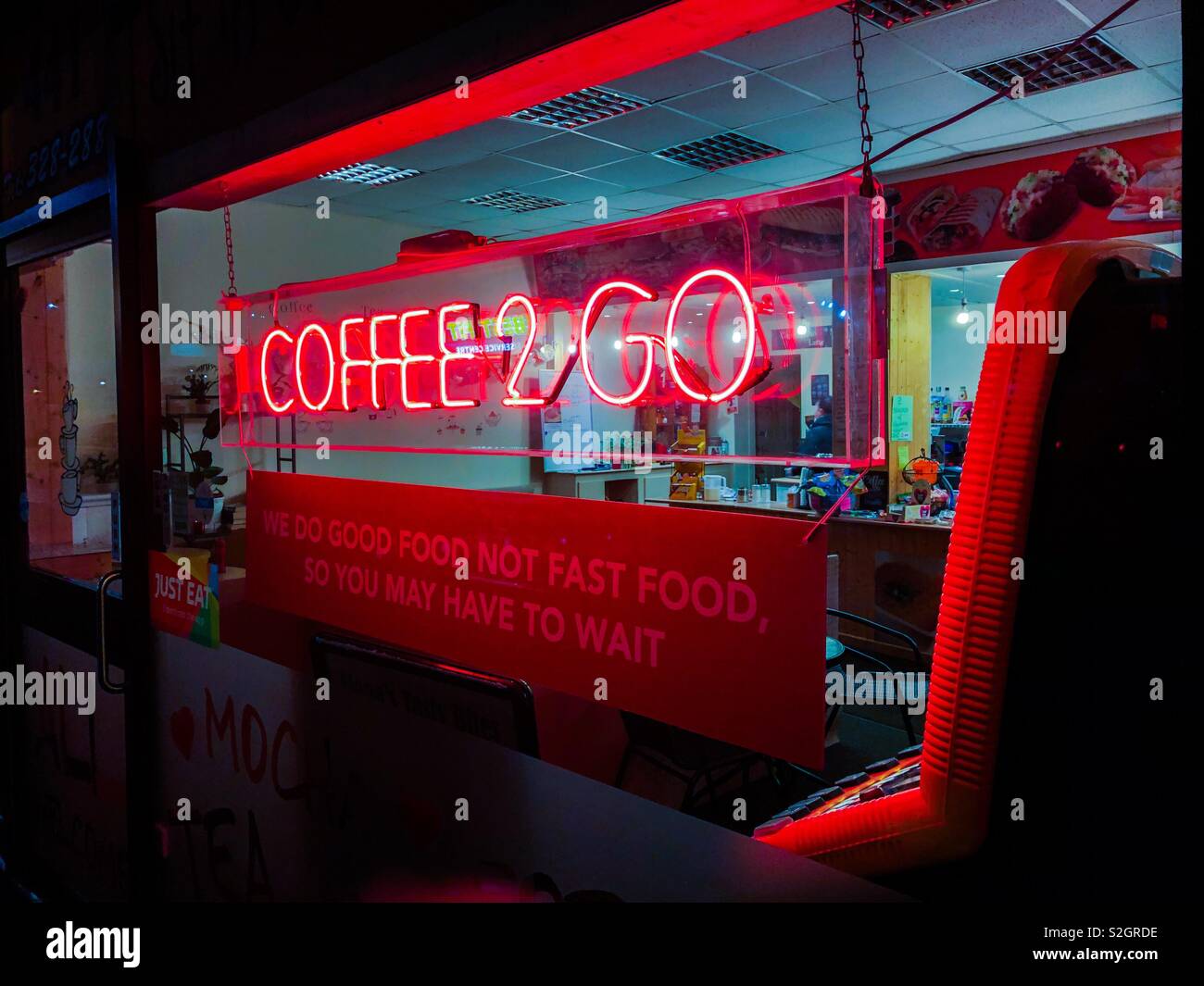 Takeaway neon food sign hires stock photography and images Alamy