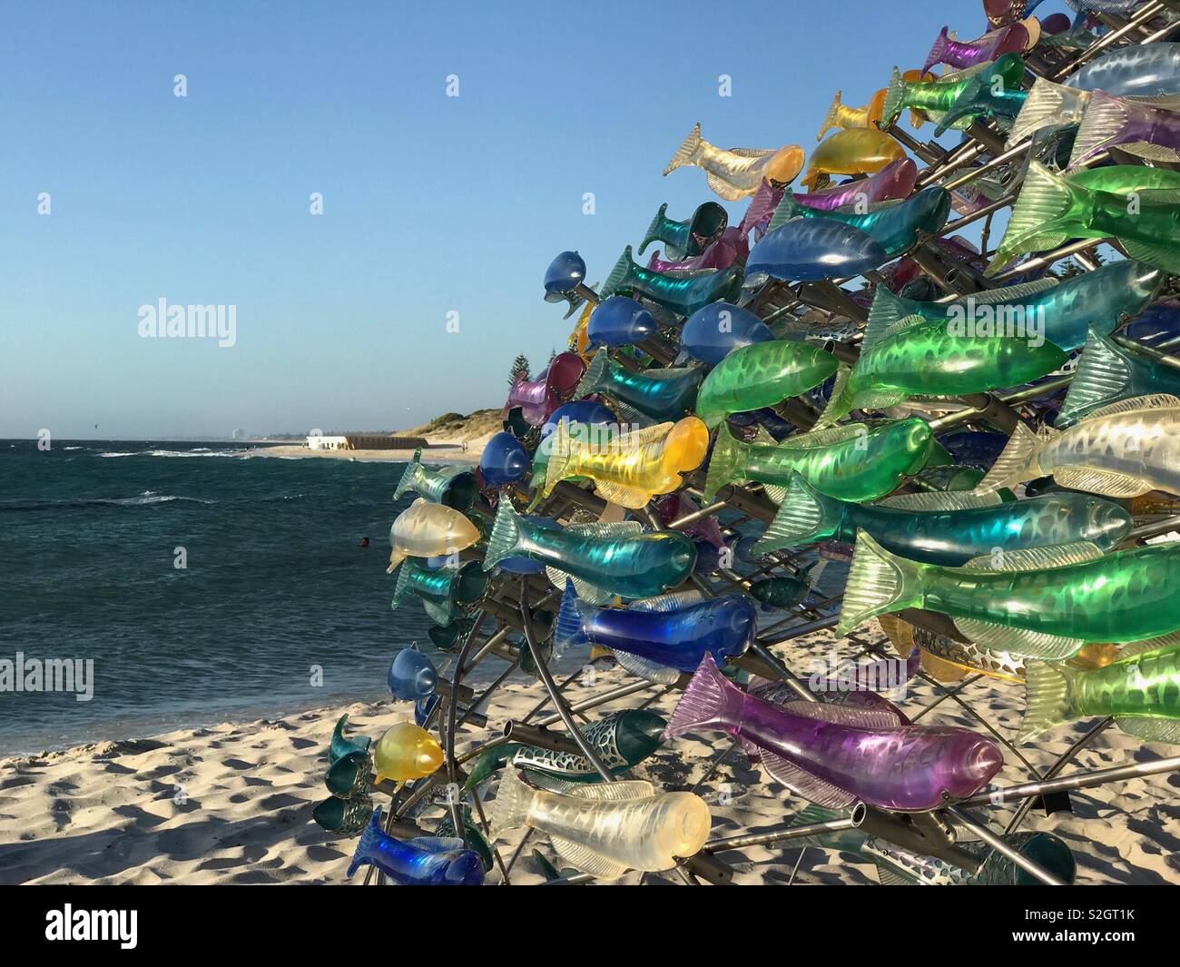 Sculpture by the sea at Cottesloe Beach, Western Australia Stock Photo