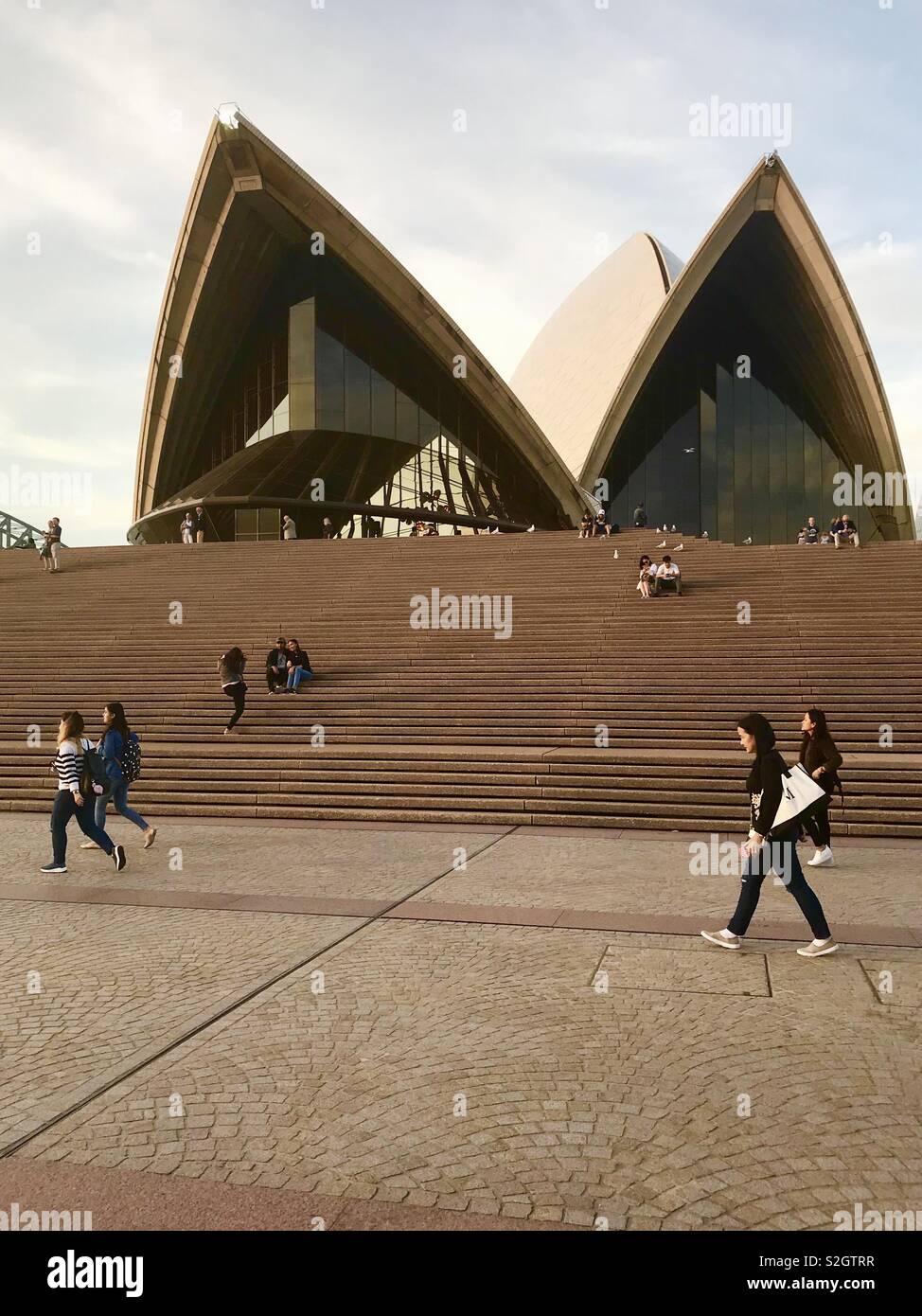 Steps leading up to the iconic Sydney Opera House, NSW, Australia Stock Photo