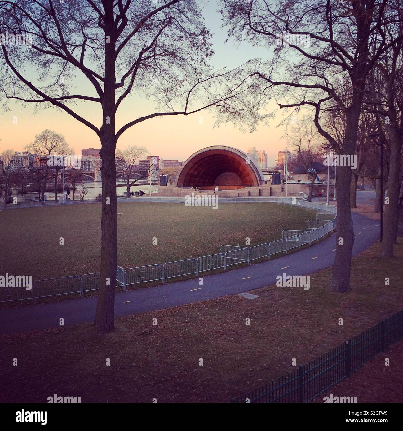 Hatch Shell, Esplanade, Boston, Massachusetts, United States Stock