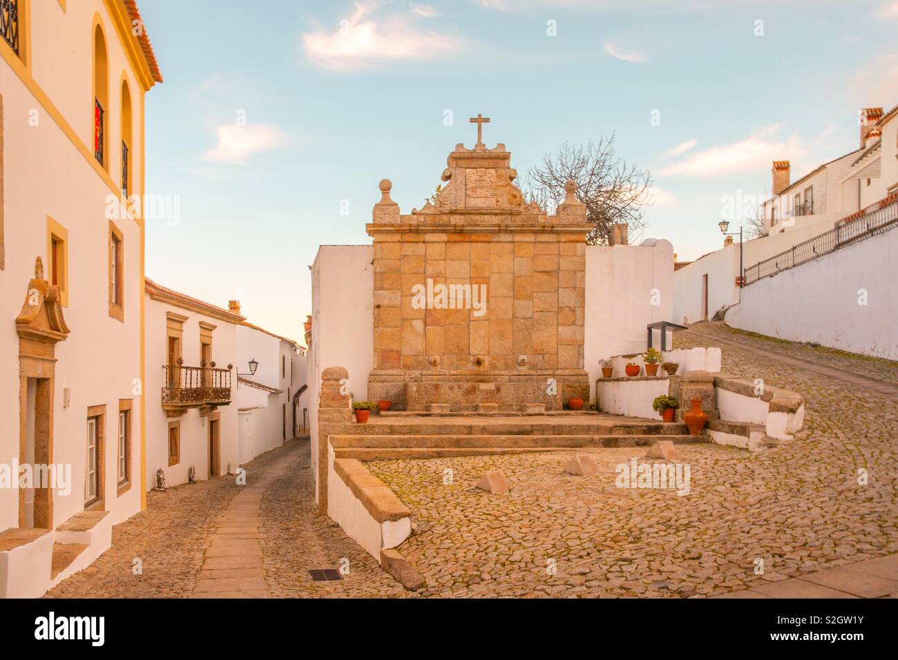 Medival Village Marvao Portugal Stock Photo