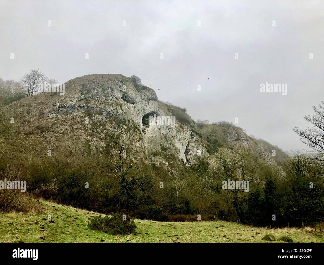 Beeston Tor in Peak District UK - Smartphone Captured Stock Image