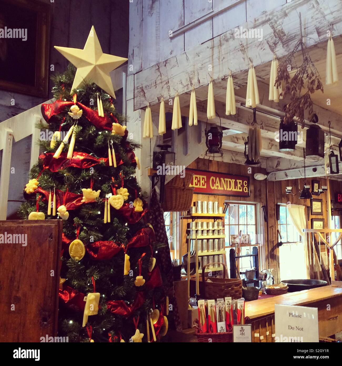 Inside Yankee Candle Village, South Deerfield, Massachusetts, United States Stock Photo