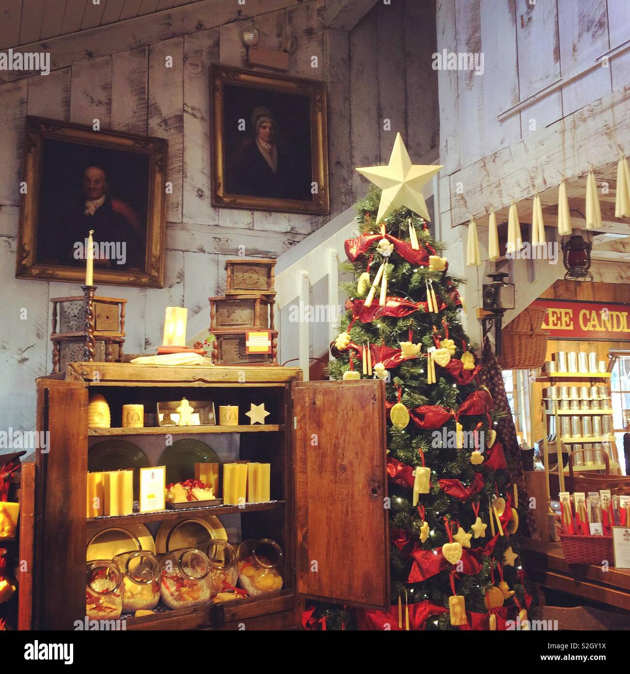 Inside Yankee Candle Village, South Deerfield, Massachusetts, United States Stock Photo