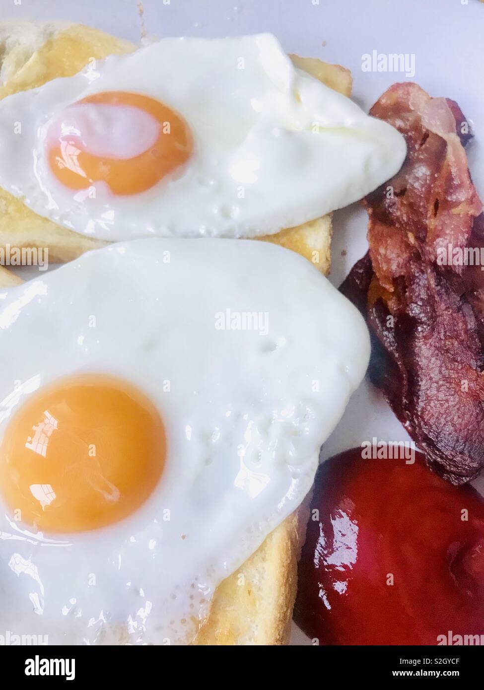 Bacon and egg breakfast Stock Photo Alamy