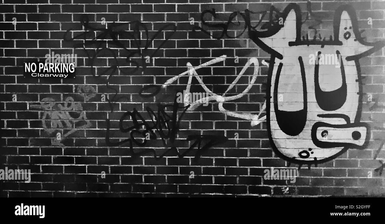 Sheffield graffiti Black and White Stock Photos & Images - Alamy