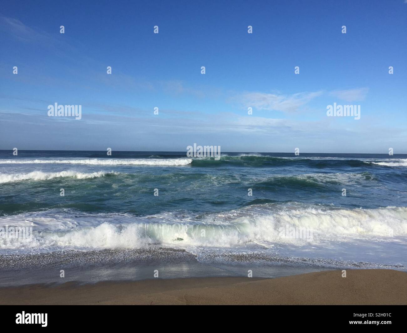 Ocean Waves At The Beach Stock Photo - Alamy