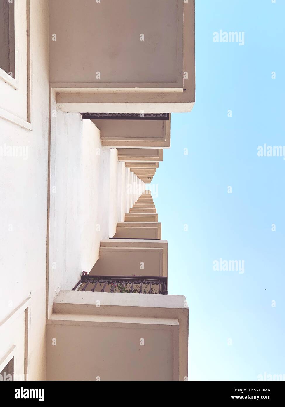 Balconies Architecture pattern Stock Photo - Alamy