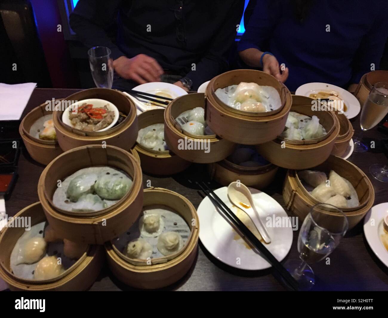 Dim sum feast - Smartphone Captured Stock Image