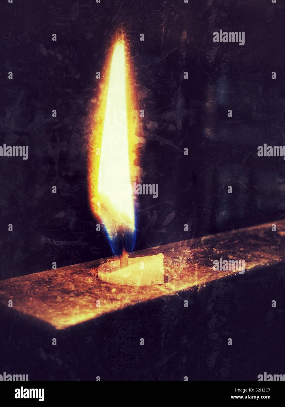 Candle flame - Smartphone Captured Stock Image