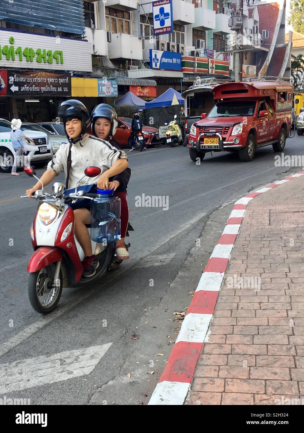 Daily life , Chiang Mai - Smartphone Captured Stock Image