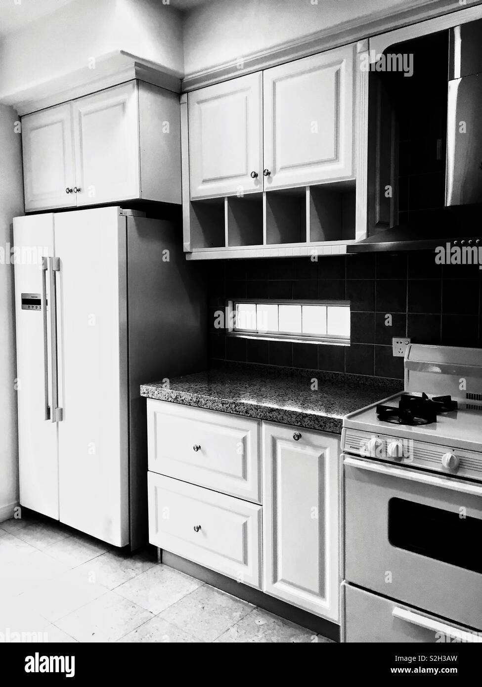 Kitchen in a house. - Smartphone Captured Stock Image