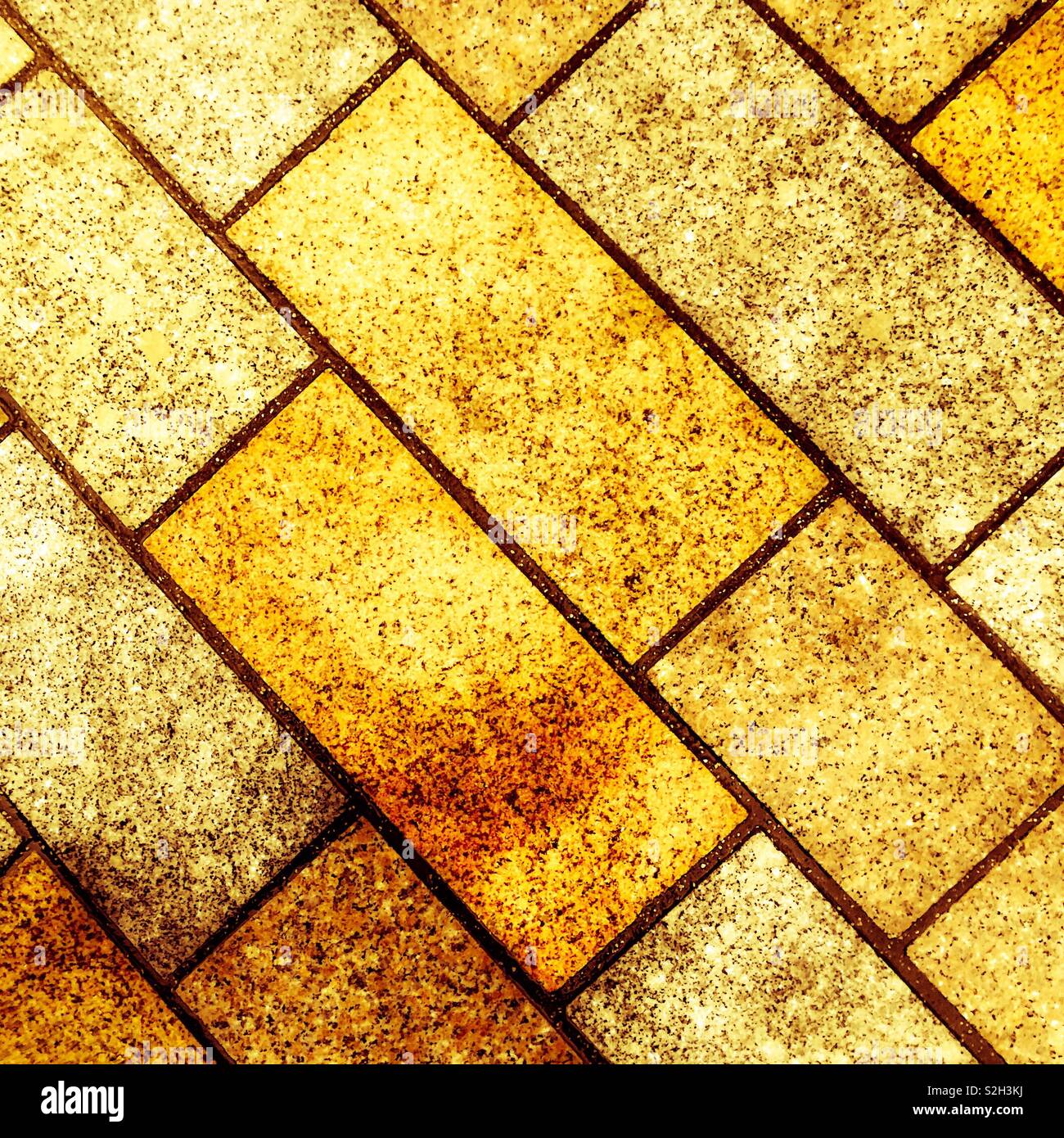 Paving stones. Scotland. UK. - Smartphone Captured Stock Image
