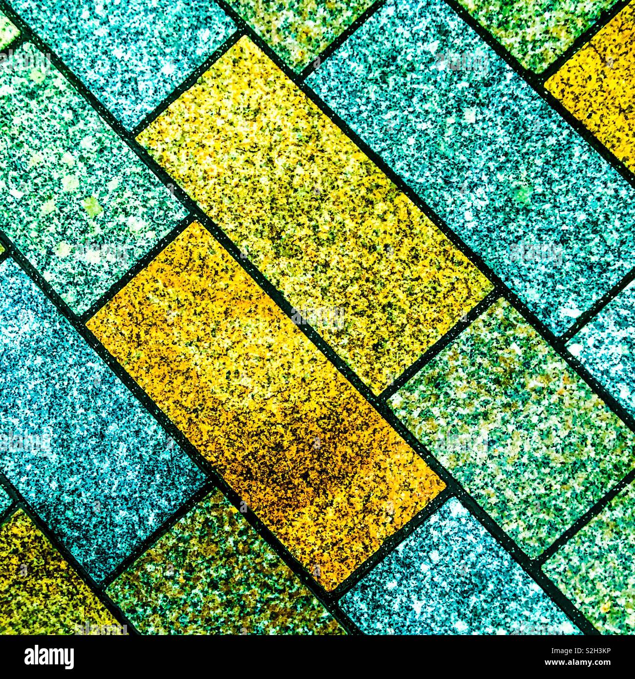 Paving stones. Scotland. UK. - Smartphone Captured Stock Image