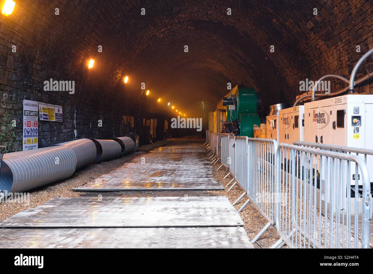 The entrance to Queensbury tunnel, Bradford. Stock Photo