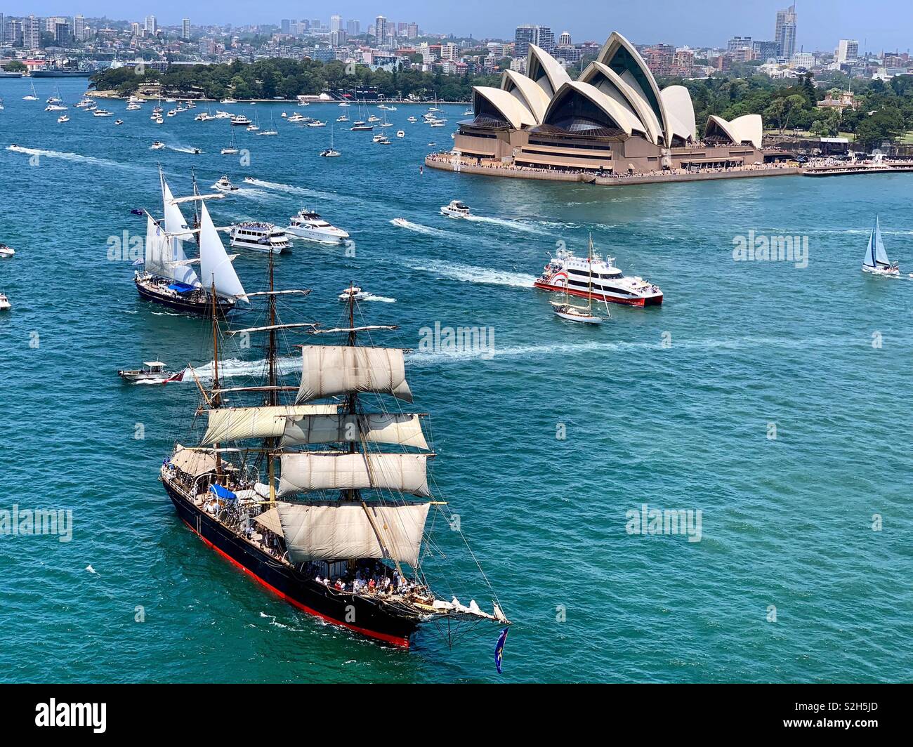 Sydney Harbour, Australia Day, 2019. Stock Photo