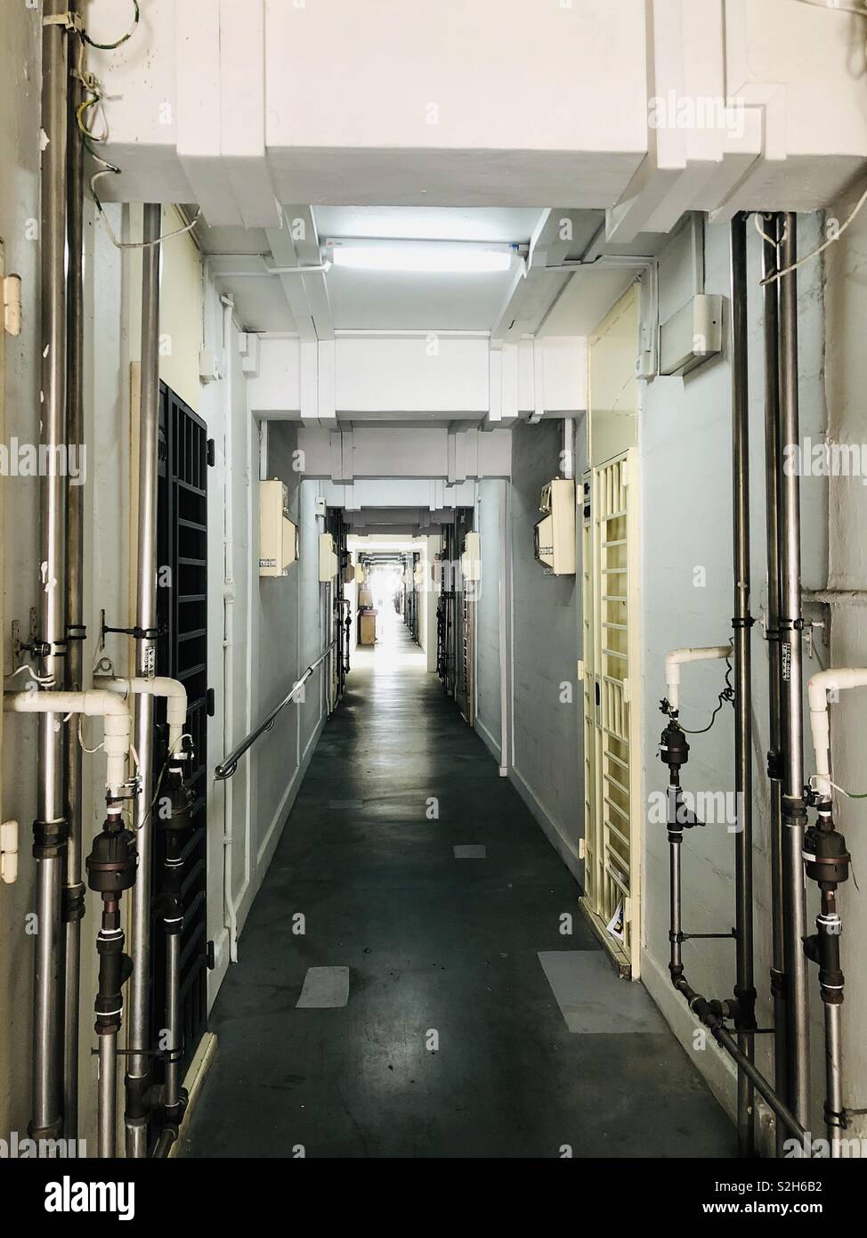 Corridor Of Singapore S Hdb One Room Rental Flat Area