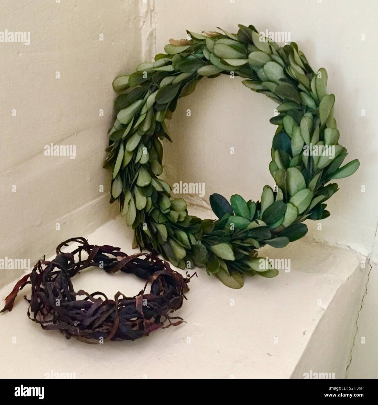 Decorative wreaths - Smartphone Captured Stock Image