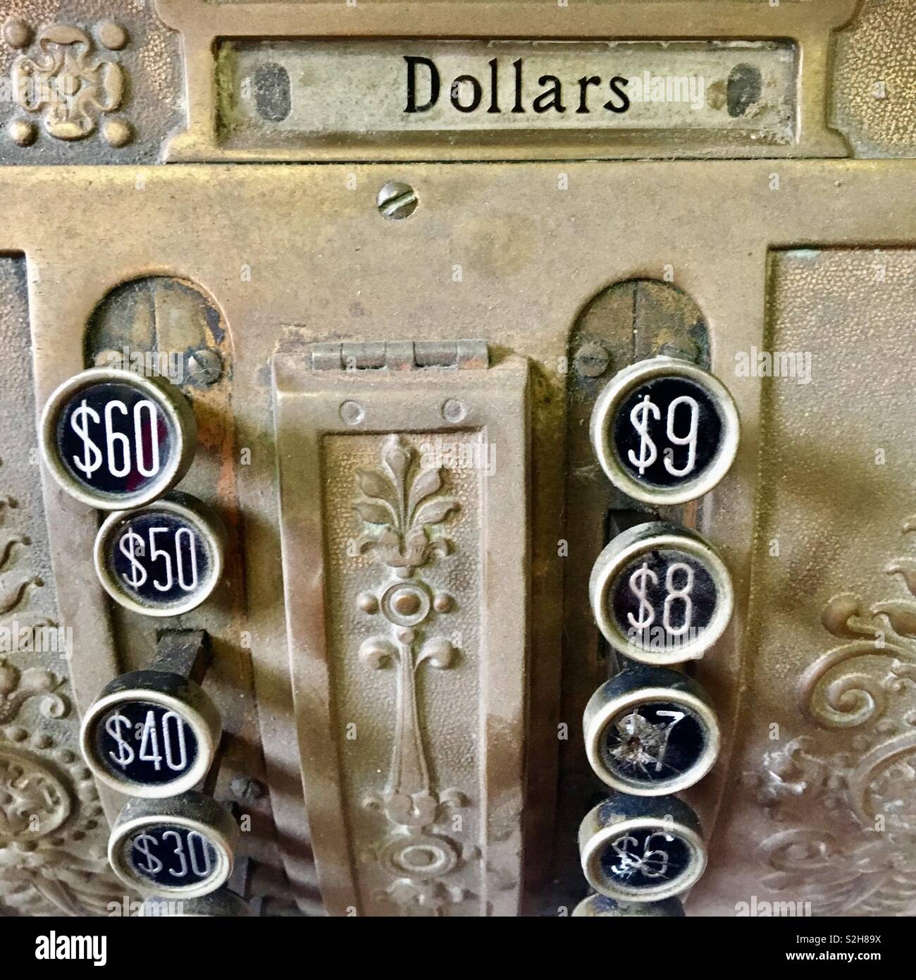 Old cash register Stock Photo Alamy