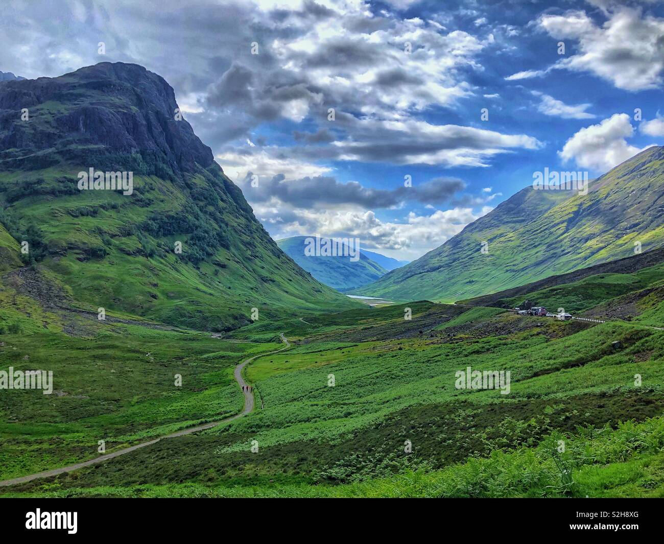 Scottish Highland mountains Stock Photo - Alamy
