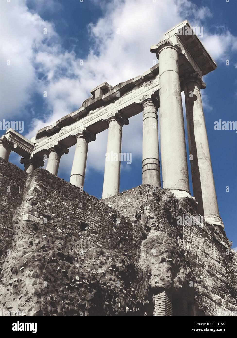The ancient pillars of Rome Stock Photo Alamy