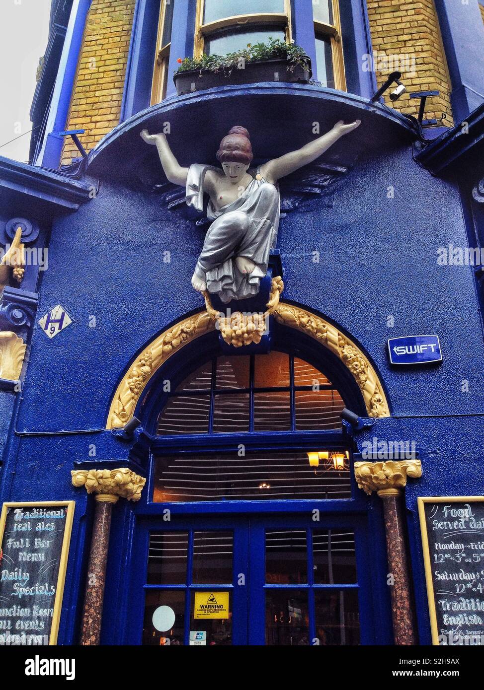 Detail Of The Entrance To The Victorian Shipwrights Arms Pub Built In 