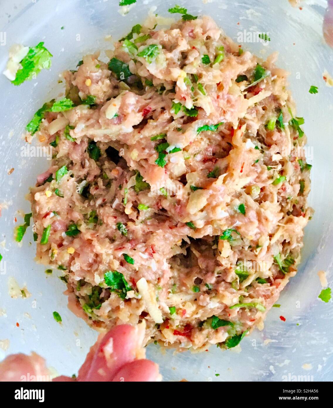 https://c8.alamy.com/comp/S2HA56/chicken-mince-kebab-mixture-S2HA56.jpg