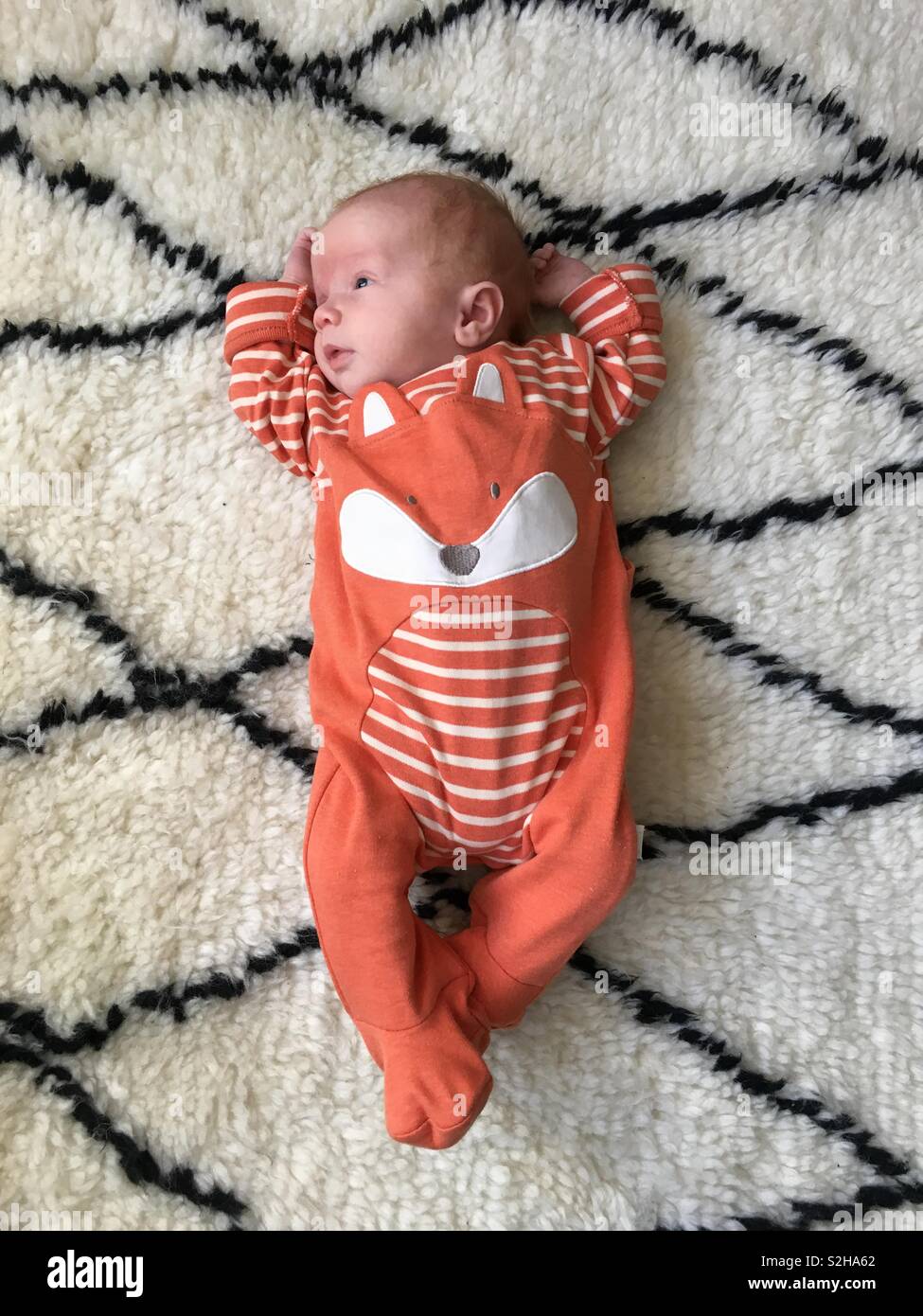 Fox top baby grow