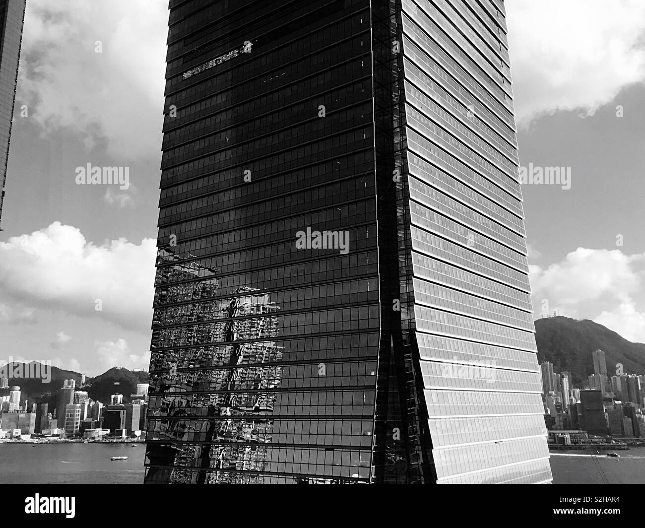 Skyscraper- Taken at Elements, Tsim Sha Tsui, Hong Kong. Stock Photo