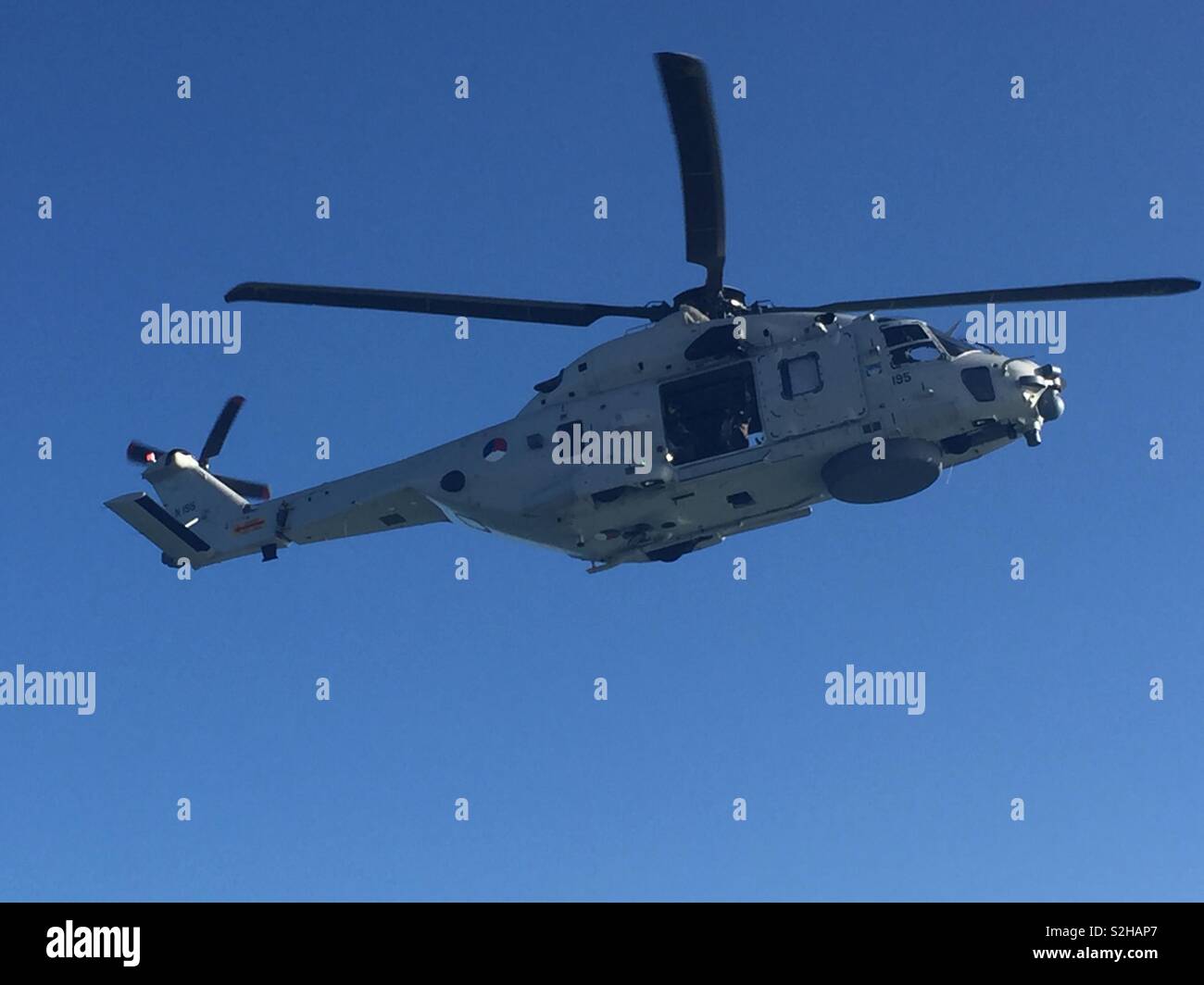 Military rescue helicopter - Smartphone Captured Stock Image