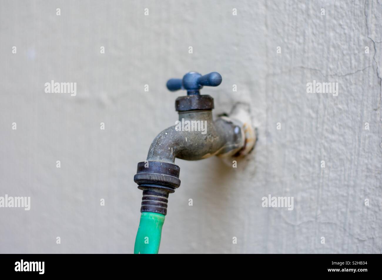 Water hose and faucet Stock Photo Alamy