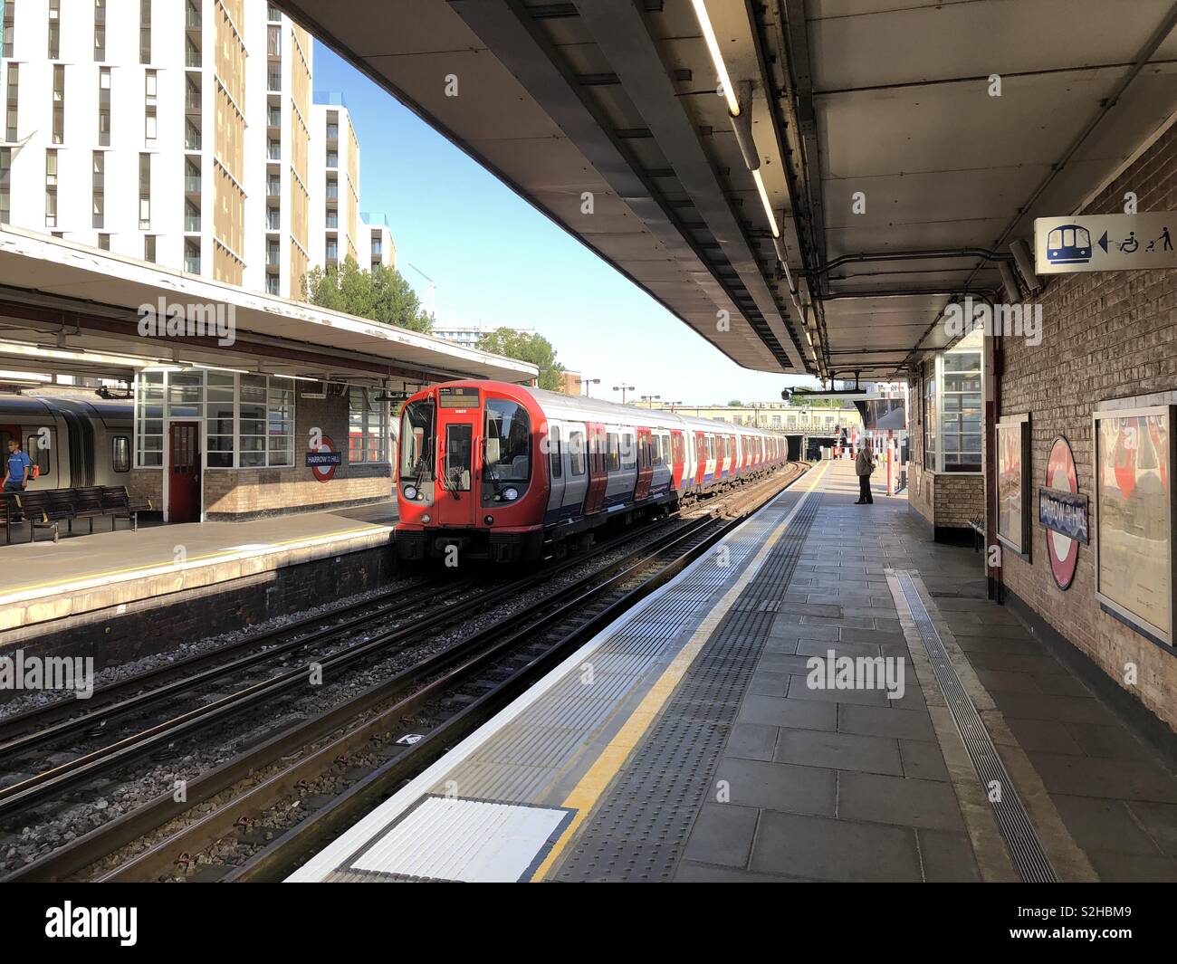 Harrow on the hill underground station Stock Photo Alamy