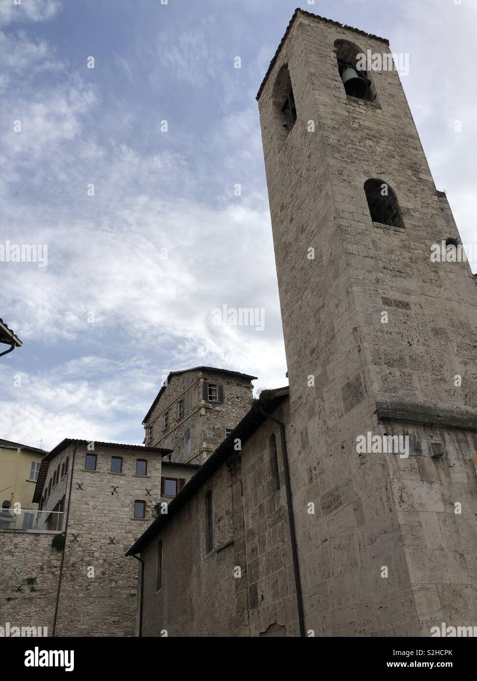 Church of San Gregorio Magno XIII century, Ascoli Piceno, Marche region, Italy - Smartphone Captured Stock Image