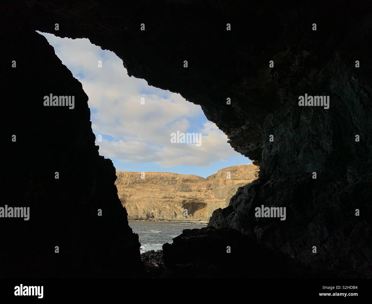 Ajuy sea cave Fuerteventura Canary Islands Stock Photo
