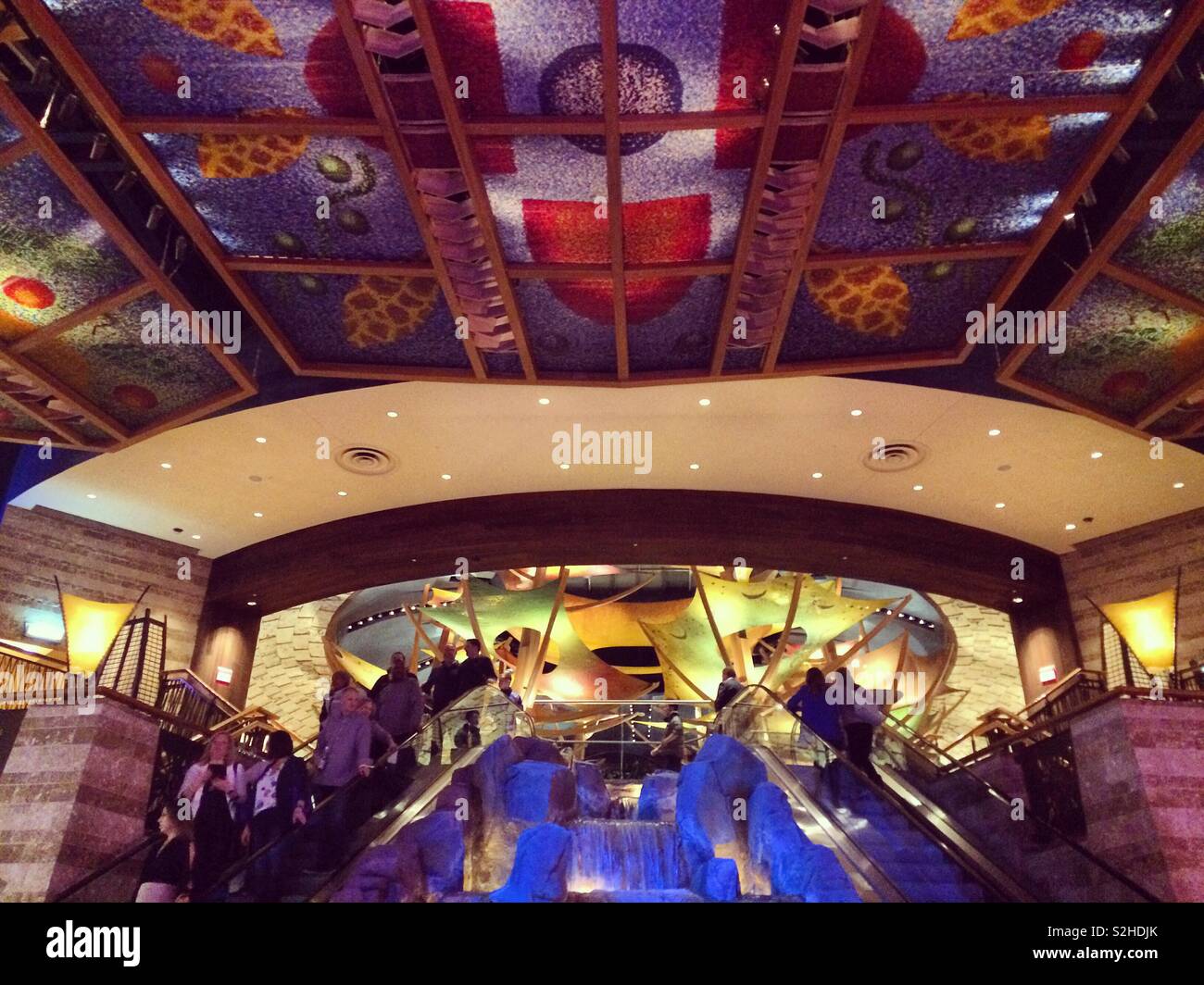 Inside Mohegan Sun Casino, Uncasville, Connecticut, United States Stock Photo