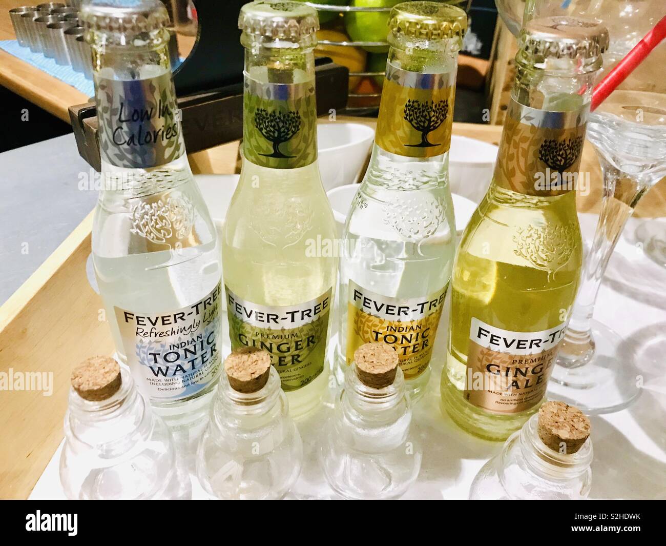 Fever tree drink selection Stock Photo