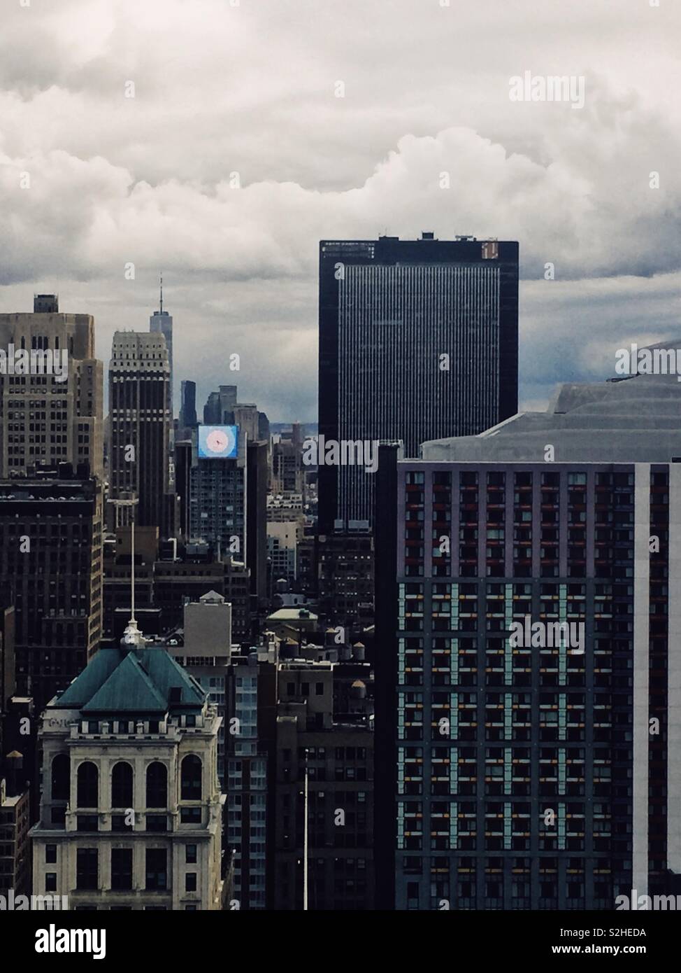 New York City skyline from hotel window Stock Photo - Alamy