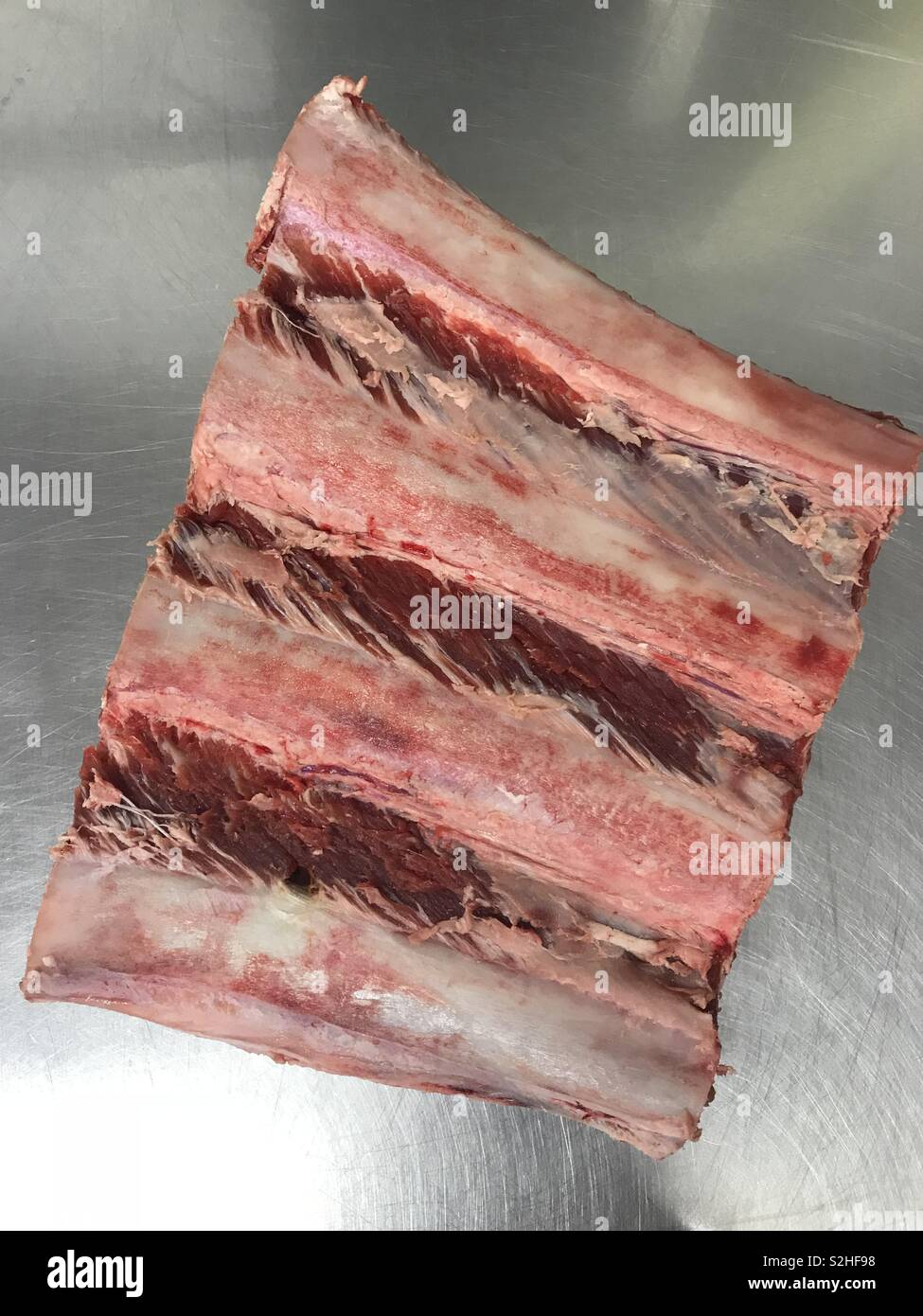 Flat beef ribs Stock Photo