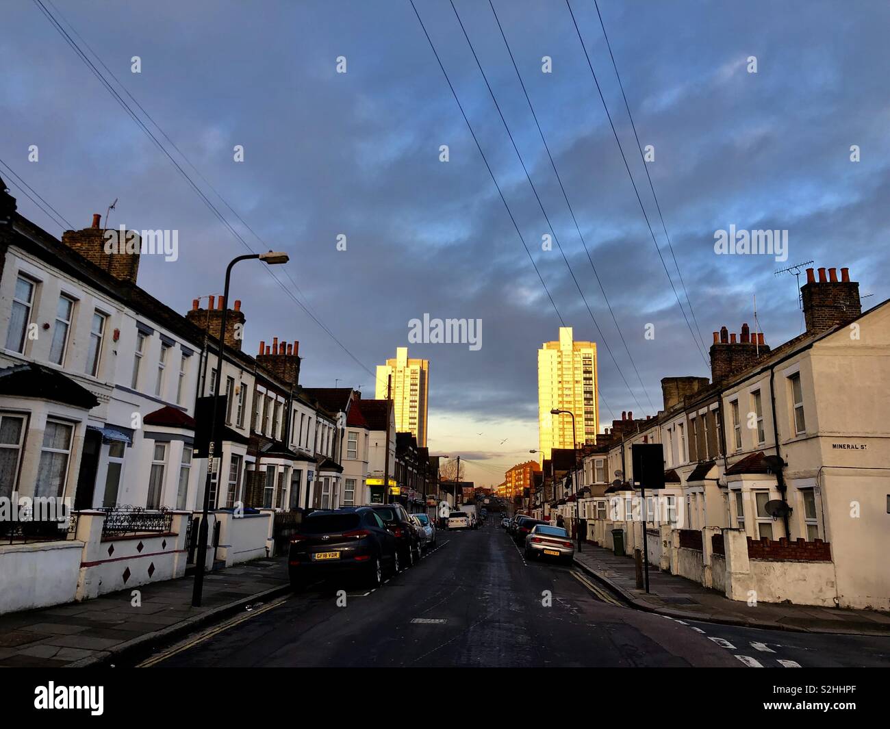 A street in plumstead se18 Stock Photo