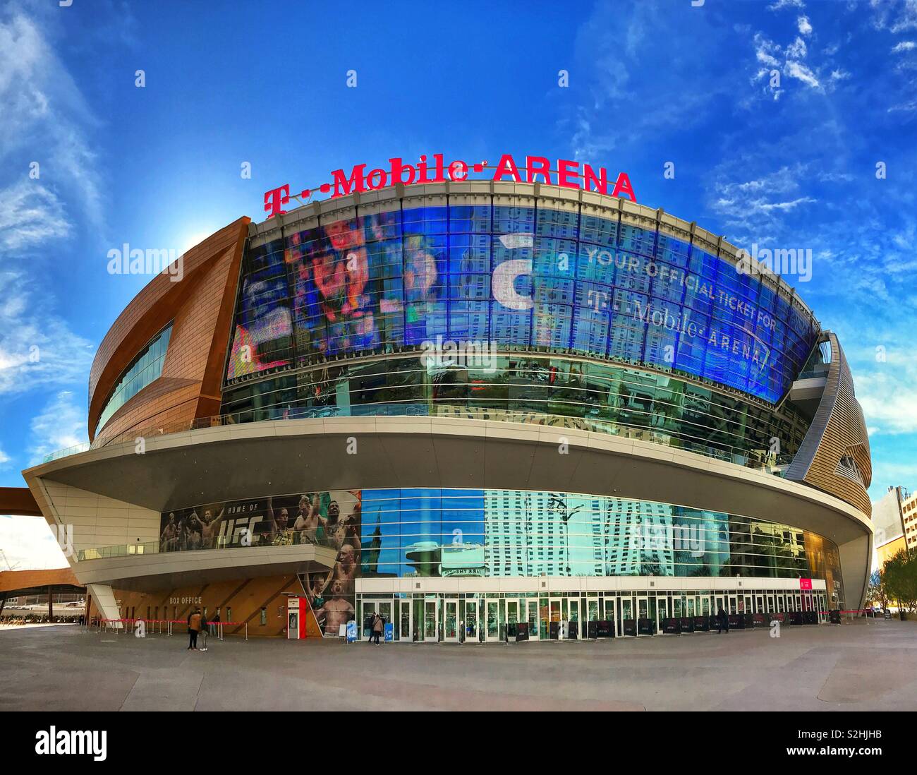 Exterior View of the T Mobile Arena in Las Vegas. Editorial Image