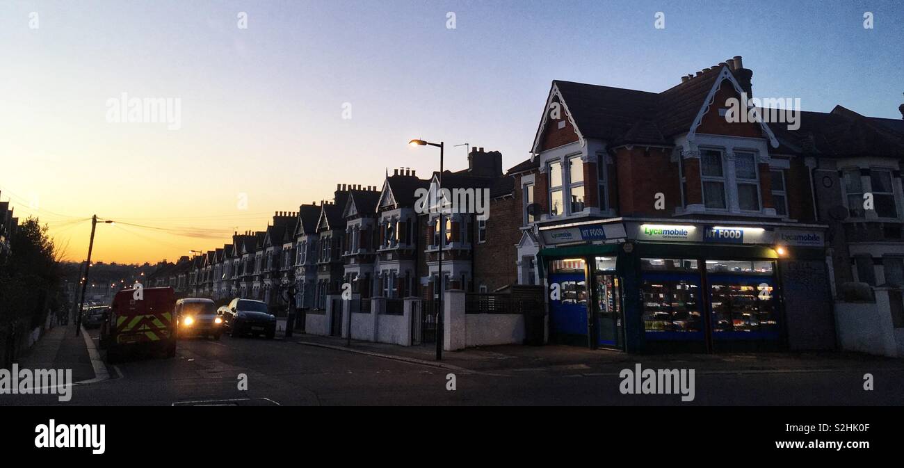 Ringstead Road in Catford London, England - Smartphone Captured Stock Image