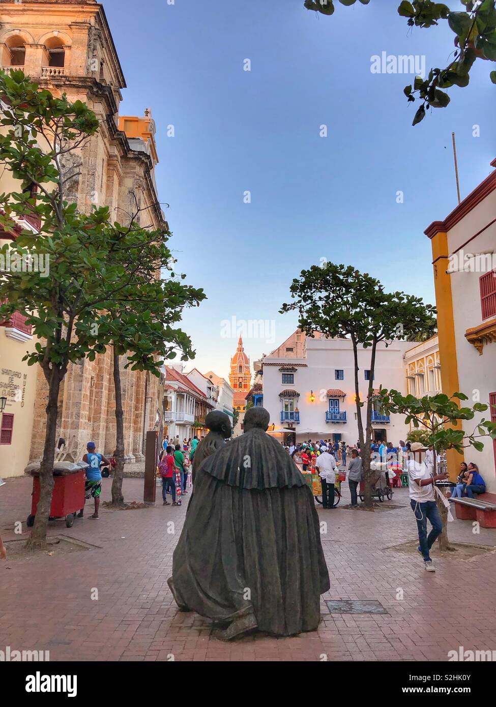 Streets of Old Town Cartagena, Colombia. - Smartphone Captured Stock Image