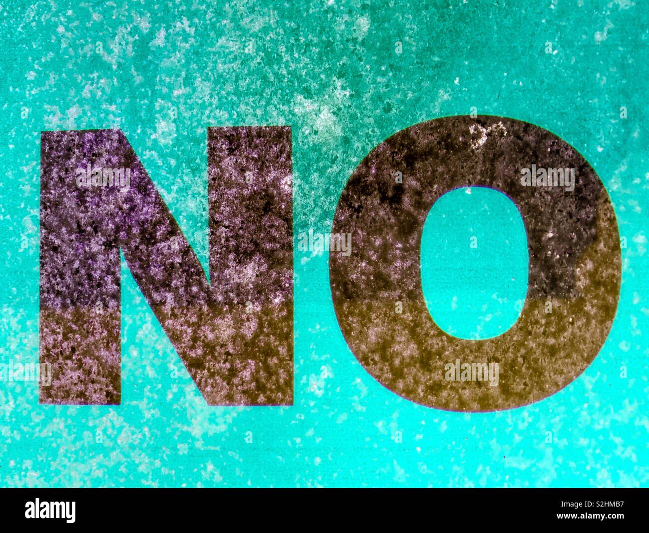 NO. - Smartphone Captured Stock Image