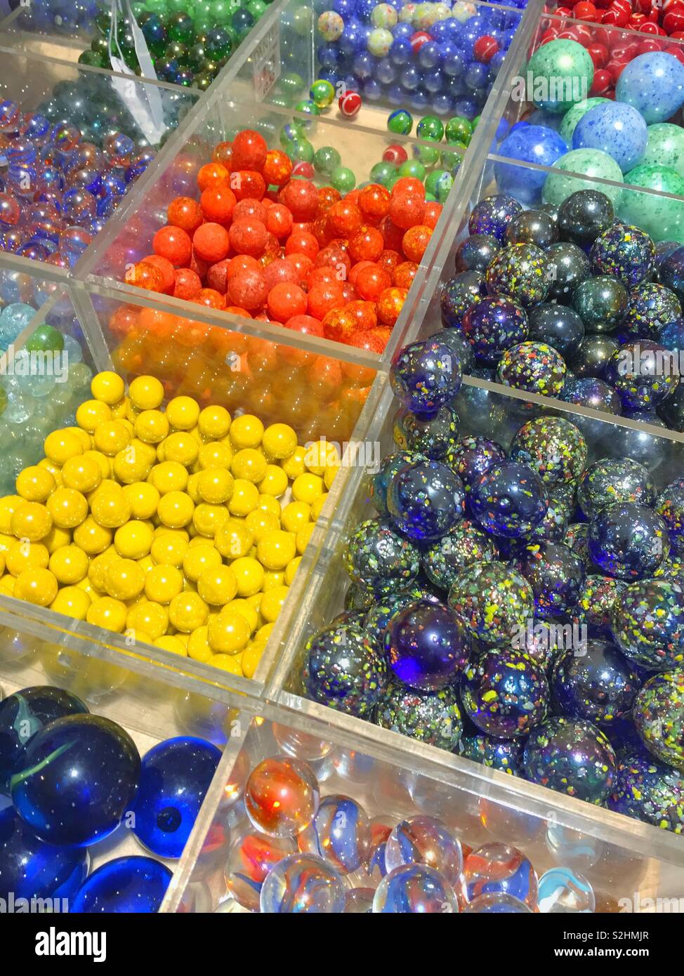 Display of marbles. - Smartphone Captured Stock Image