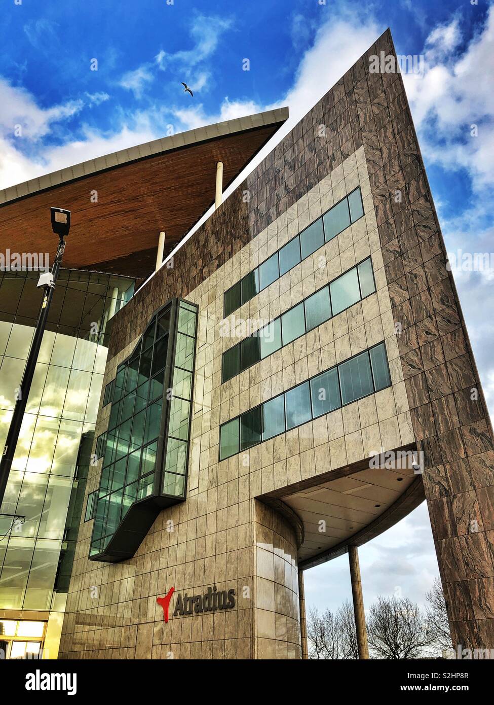 Atradius building, Cardiff Bay, South Wales. - Smartphone Captured Stock Image