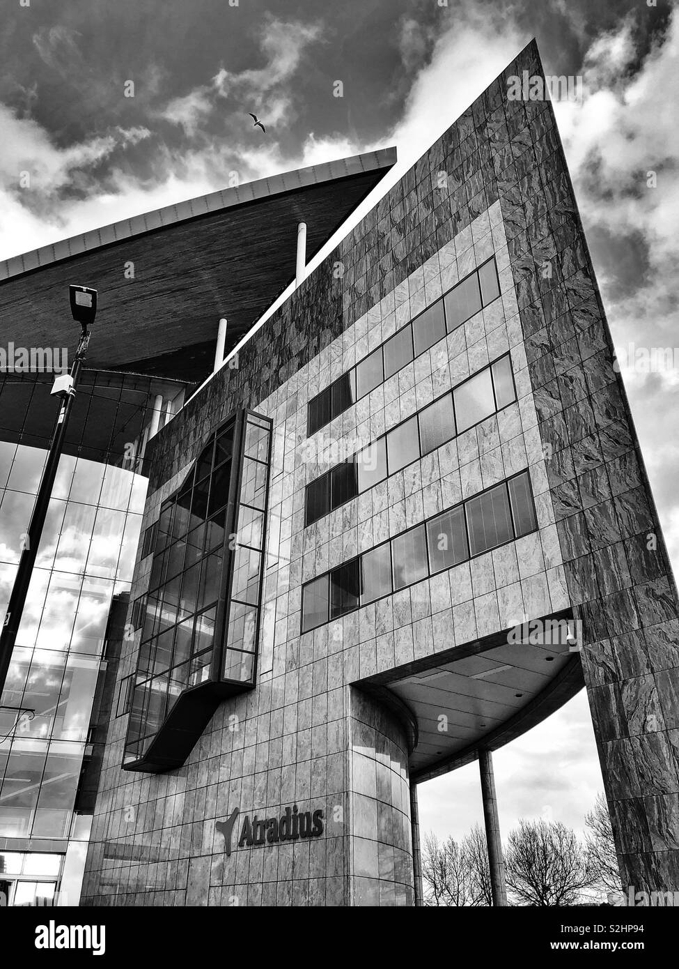 Atradius building, Cardiff Bay, South Wales. - Smartphone Captured Stock Image
