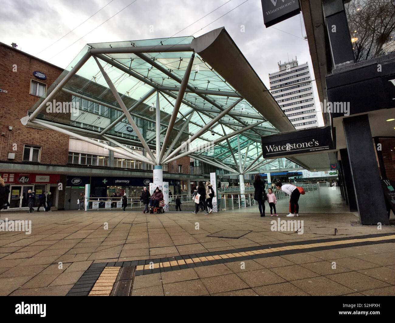 Lower precinct Coventry City Centre Stock Photo